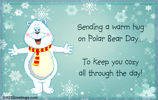 Polar Bear Day Hugs...