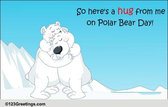 Cozy Hug For Polar Bear Day!
