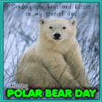 A Happy Polar Bear Day Card For You.