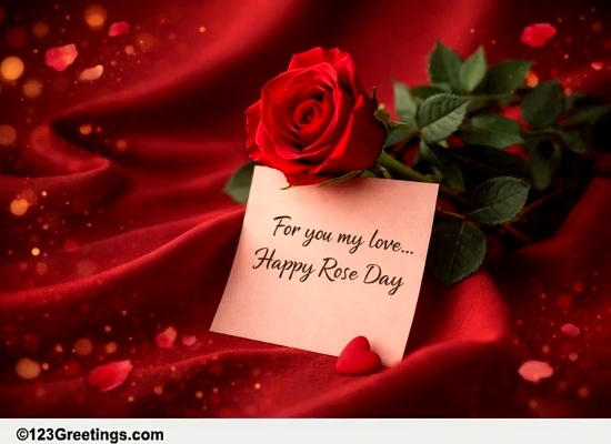 A Rose Day Ecard For Your Love