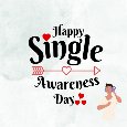 Single Awareness Day Card.