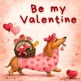 A Cute Be My Valentine Ecard