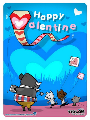 Happy Valentine Kite & Tidom.