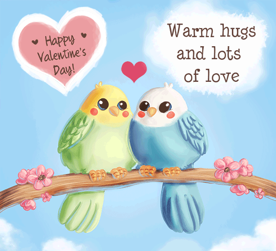 Valentine Lovebirds.