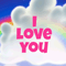 Cartoon Message Rainbow.