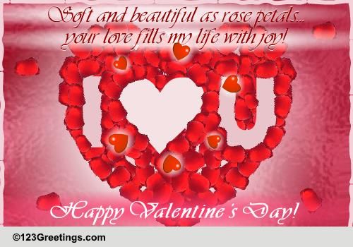 Your Love Is Like Rose Petals... Free I Love You eCards, Greeting Cards ...