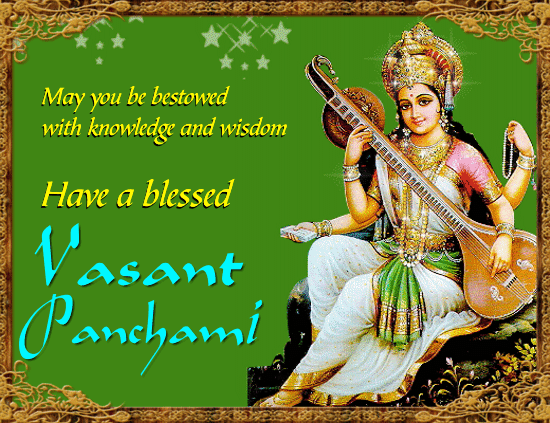 A Blessed Vasant Panchami Card For You.