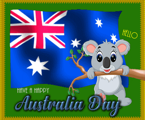 A Cute Australia Day Card For You.