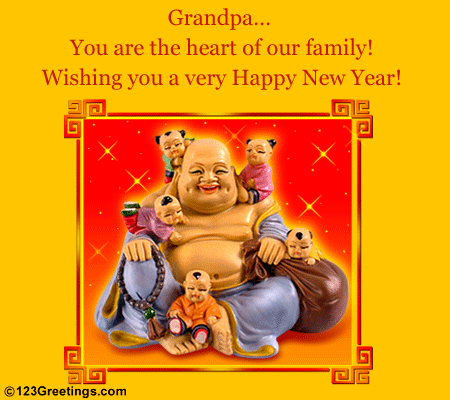 Wish Your Grandfather On New Year!