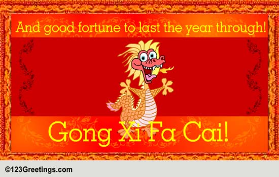 Chinese New Year Good Luck Symbols &amp; Fortune Cards, Free Chinese New