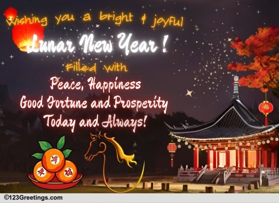 Happy Lunar Year Of The Fire Horse.