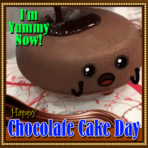 A Nice Chocolate Cake Day Card.