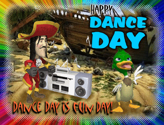 A Dance Day Fun Day Ecard.