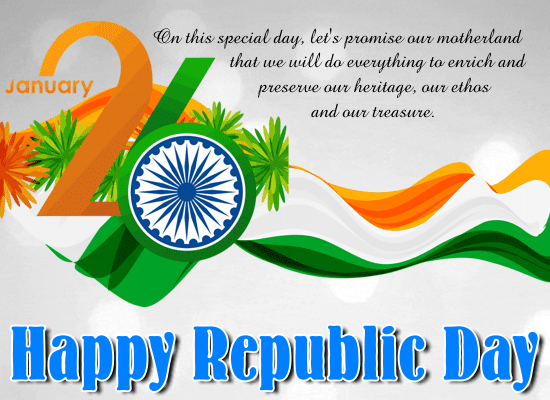 A Republic Day Message Card For You.