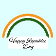 Happy Republic Day Flag.