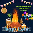 A Happy Lohri Message Card For You.