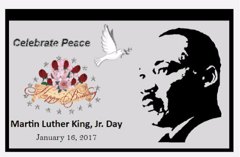 Celebrate Peace On MLK Day.