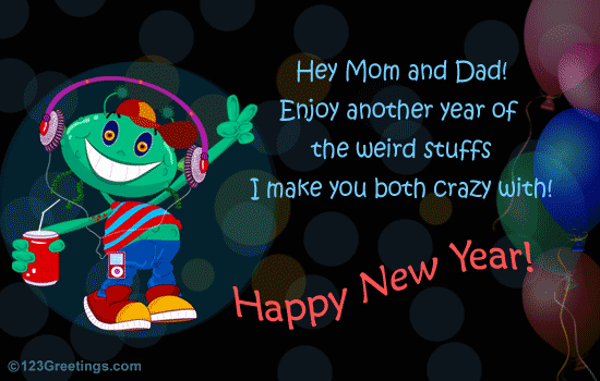 Mom And Dad New Year Wish...