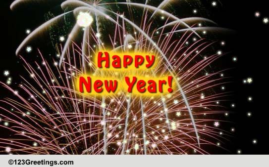 New Year Showers Of Joy, Prosperity... Free Fireworks eCards | 123 ...