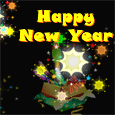 New Year Fireworks And Joy.