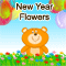 Showers Of Flowers On New Year.