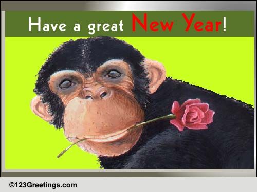 A Funny Card On New Year.