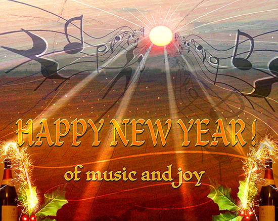 Happy New Year Of Music And Joy&hellip; Free Happy New Year eCards | 123 Greetings