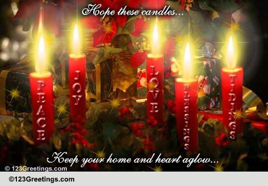 Glow Of Candles Happy New Year! Free Happy New Year