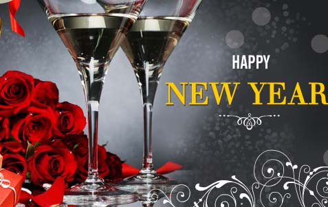 Raise A Toast To The New Year. Free Happy New Year eCards | 123 Greetings