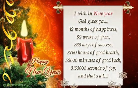 May God Bless You Throughout The Year! Free Happy New Year