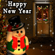 New Year With Inflatable Snowman!