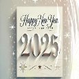 Elegant New Year 2025 Greeting Card.