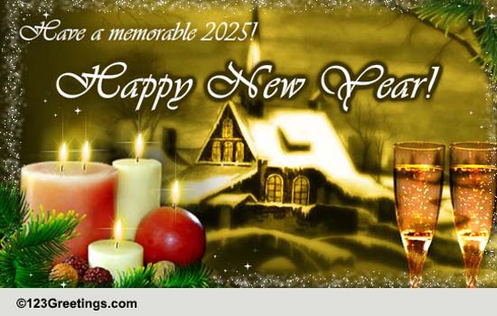 A Memorable New Year, 2024! Free Inspirational Wishes Ecards | 123 ...