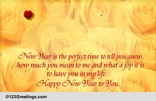 On New Year Say "I Love You"!