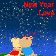 A Cute Love Card On New Year.