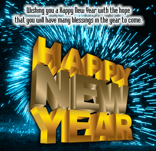 My New Year Message Card For You.