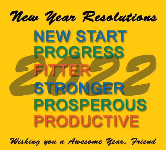 Happy New Year, Resolutions