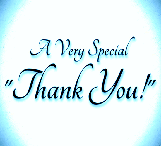A Very Special Thanks To You.