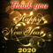 Golden New Year Thankyou Wishes