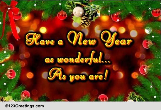 New Year Thank You.