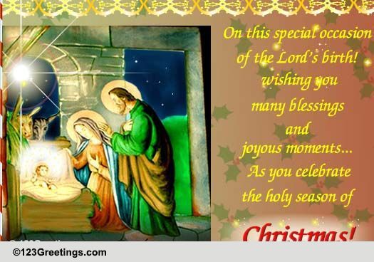 Many Blessings At Christmas! Free Orthodox Christmas eCards | 123 Greetings