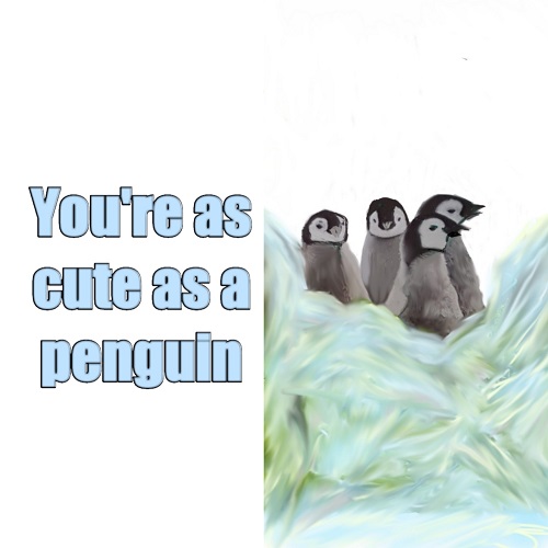 Cute Like A Penguin Card...