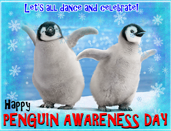 A Cute Penguin Awareness Day Dance.