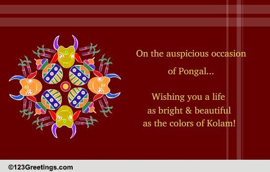 A Colorful Pongal...