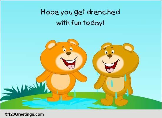 Drenched With Fun! Free Step in a Puddle & Splash Your Friend Day ...