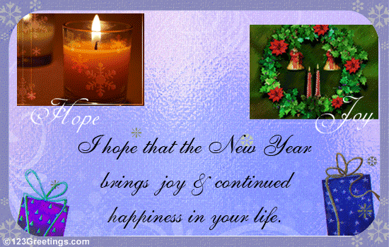 New Year Greetings... Free Seasonal Blessings eCards, Greeting Cards