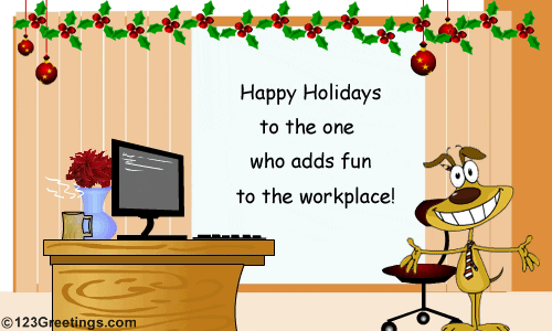 Holiday Greetings For Colleagues...