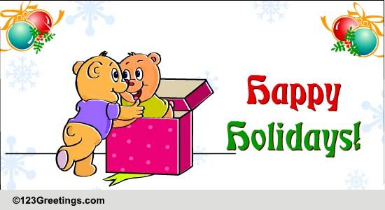 Holiday Hug For Your Friend.