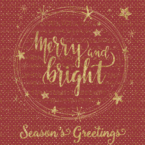 Season’s Greetings Merry And Bright!