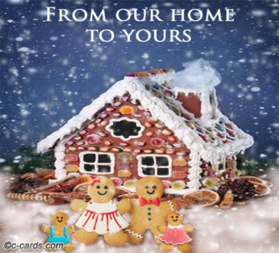 Gingerbread House. Free From Our Home to Yours eCards, Greeting Cards | 123 Greetings